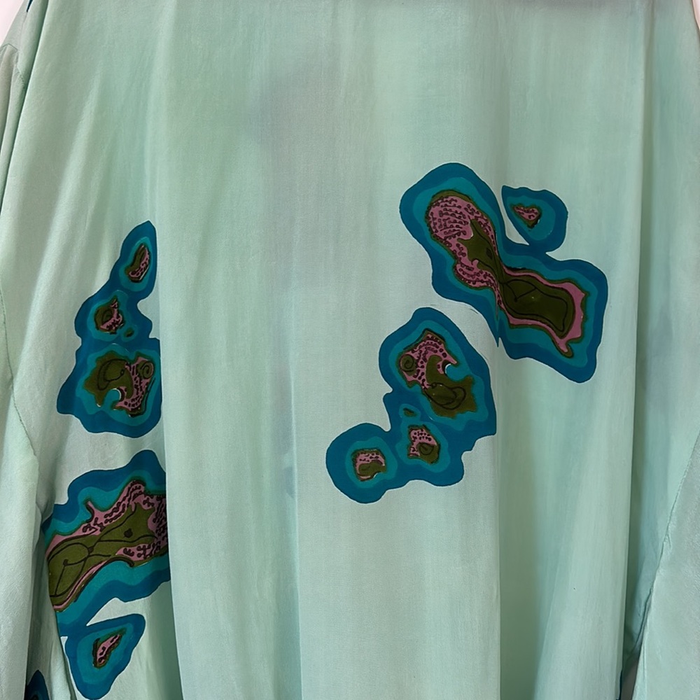 Clare Frost “Islands” Silk Kimono - Picture 5 of 7
